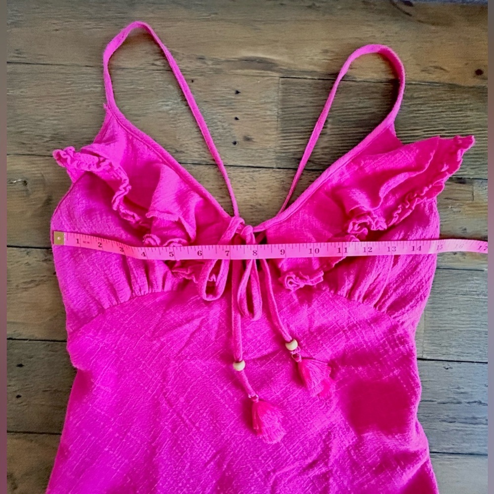 💖5 for $50💖MUSTARD SEED Hot pink ruffled mini dress NWT - Picture 9 of 15